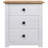 Nightstand with 3 Drawers Storage Bedside Table Pinewood Panama Range-1179413754