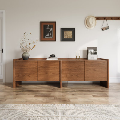 72.2'' Modern TV Stand Media Console with Adjustable Shelves, Large Storage Entertainment Center
