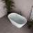 54" Streamline Soaking Freestanding Tub With Internal Drain-108964629