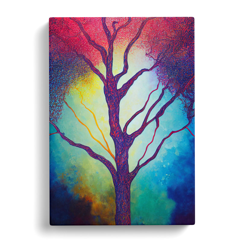 A Painted Tree No.3 - Wrapped Canvas, 50cm H x 35cm W x 3cm D