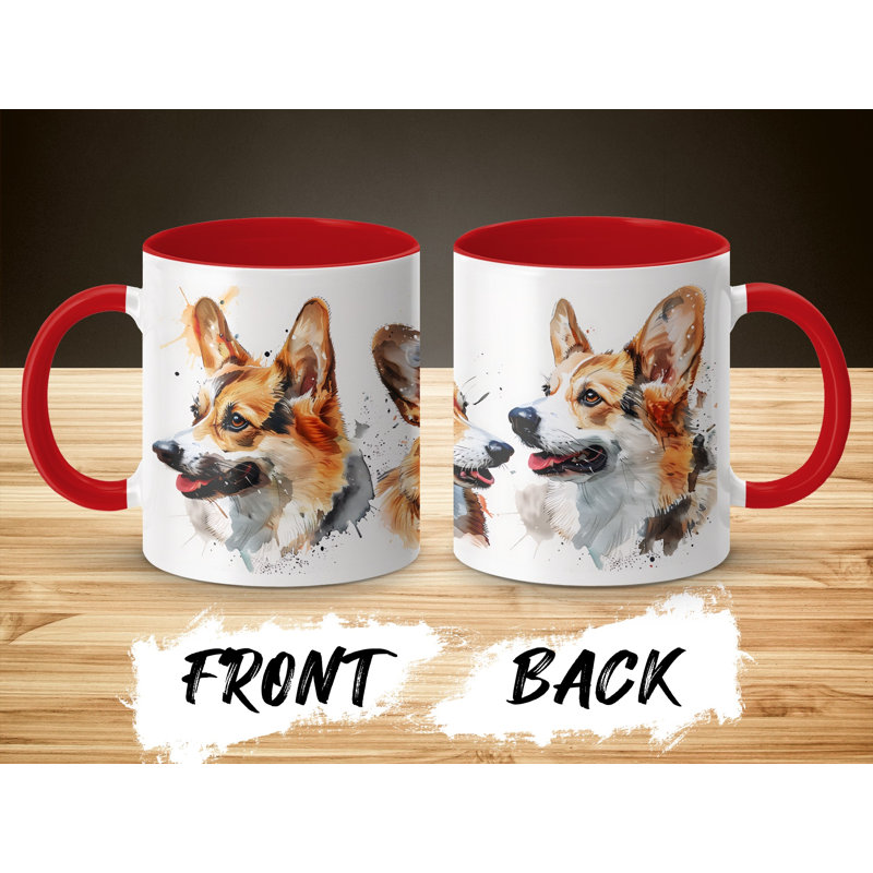 Ceramic Coffee Mug, 1, Red