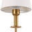 24.6in Traditional Sconces Armed Wall Mounted Sconce with Fabric Shade