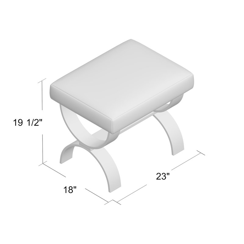 It's Clearly U Upholstered Accent Stool, Elise Harbor
