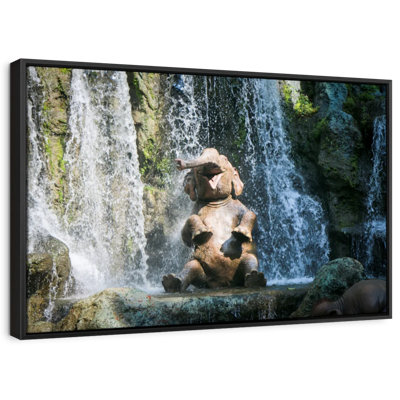 Elephant Bath Time Canvas Print
