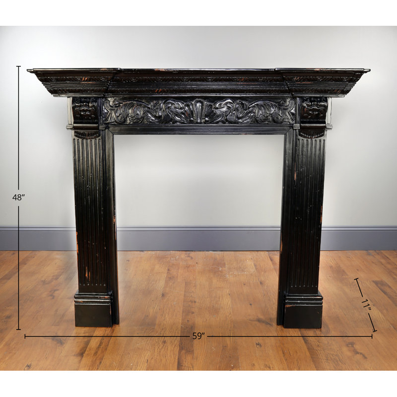 Troutman Fireplace Surround, Antique Walnut