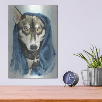 Winston Porter 'Puppy Storm After A Bath' by Anika Goodhue Metal Wall Art