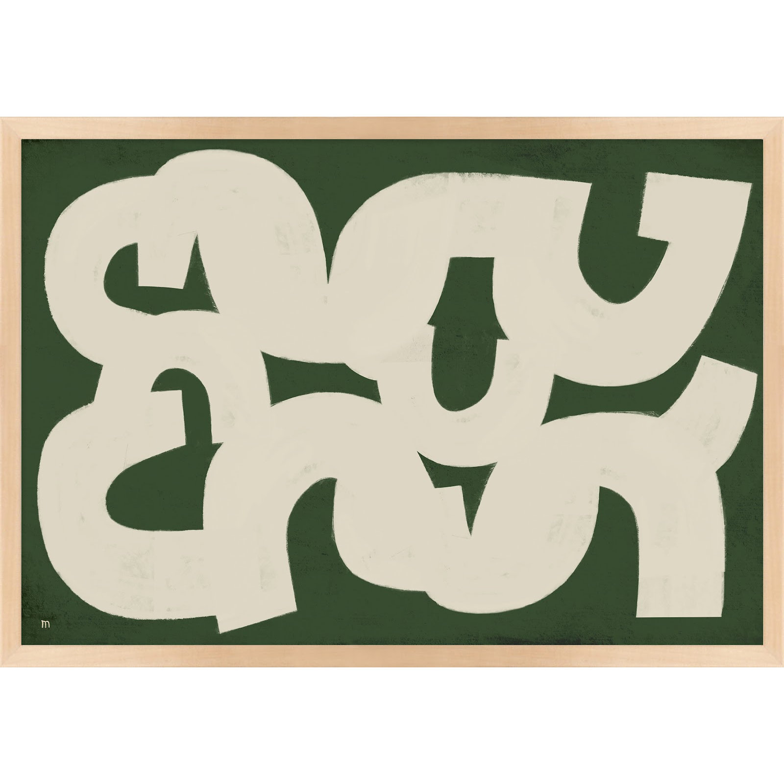 Rhythm by StudioM, 14" H x 20" W, Maple Framed
