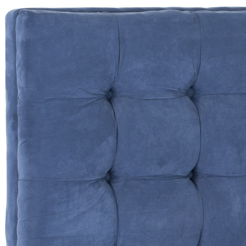 Upholstered Headboard, Velvet Navy, Full
