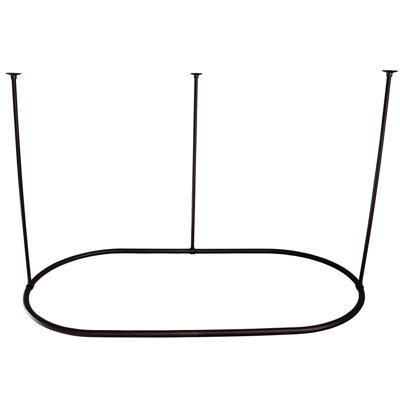 54'' Oval Shaped Shower Curtain Rod