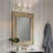 Corder 3 Light Bath Vanity with Hammered Water Glass Shade-1390066901