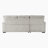Eliana 2-Piece Corduroy Fabric Convertible Sleeper Sectional with Chaise-1580153010
