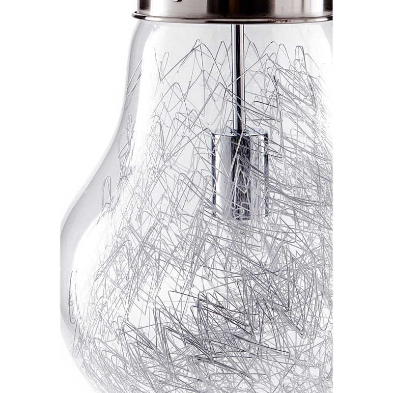 Reanna 1 - Light Chrome Bulb Pendant