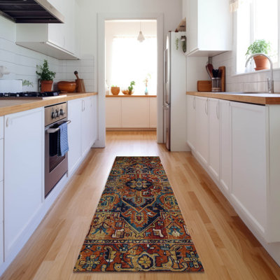 Premium Machine Washable Cerrito AMF570 Paprika Rug