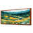 Toile avec cadre flottant brun