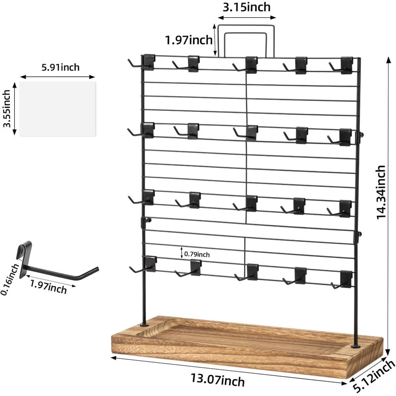 Wood Jewellery Stand +
