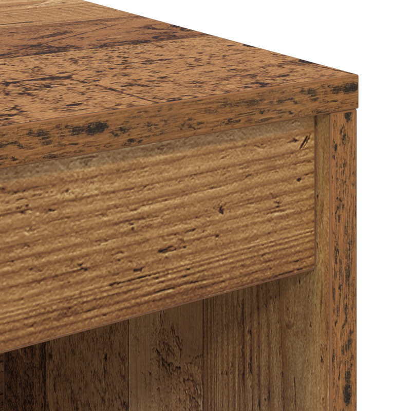 Writing Desk Particle Board 76 Cm, 76cm H x 80cm W x 40cm D, Old Wood