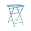 Bistro Set Kurz Metal Blue-124267004