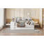 Lit de jour double en bois avec 3 tiroirs, ports USB et bureau