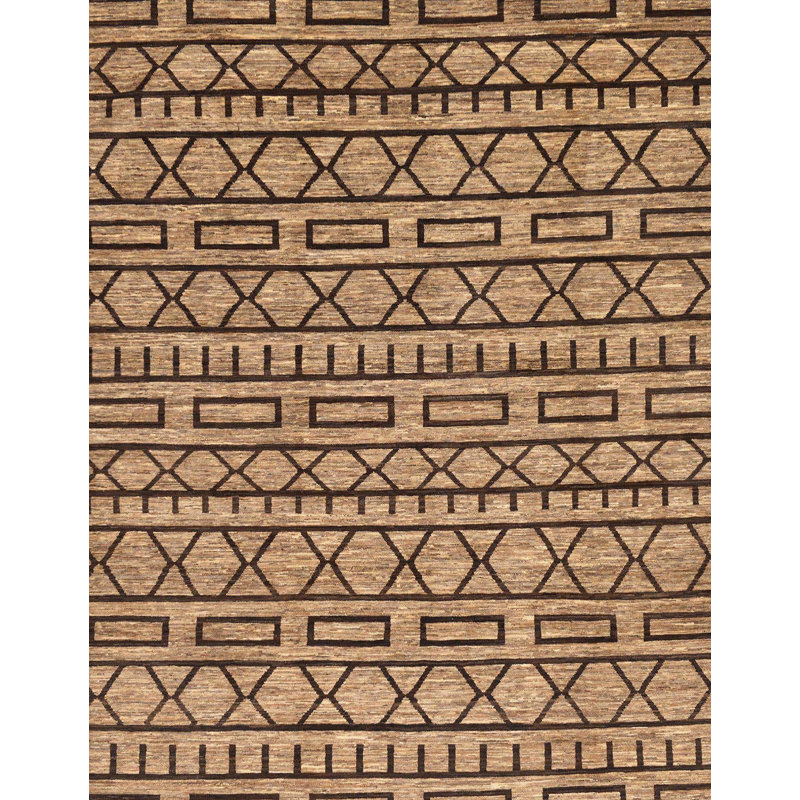 Tapis abstrait à motif abstrait moderne, Rectangle 6 pi x 9 pi