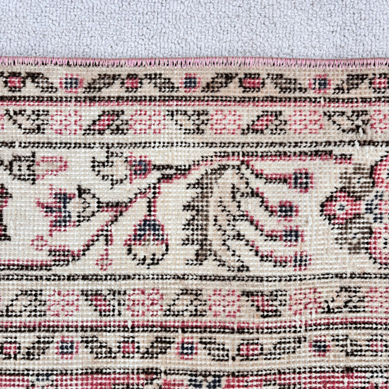 Tapis classique en laine rose surdimensionné 83,1 x 124,8 pouces