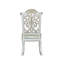 Chaise d'appoint Vendome en cuir synthétique et perle antique, ensemble de 2