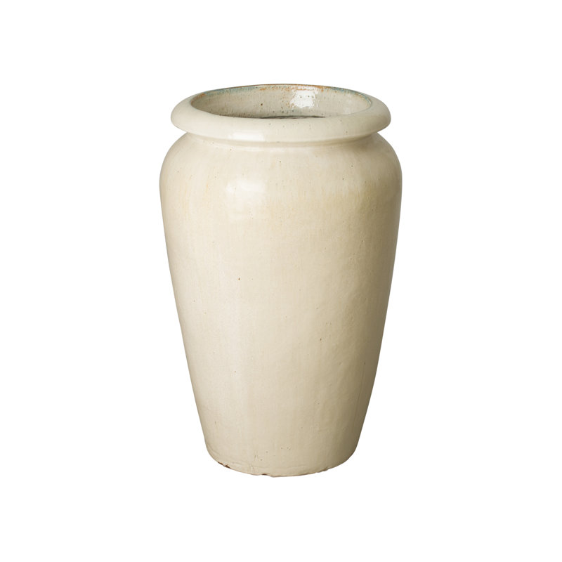 Staunton POT À JACQUETTES MD, Crème patinée H 20 x 30 po, H 30 po x l 20 po x P 20 po