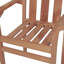 Stacking Patio Dining Armchair with Cushion