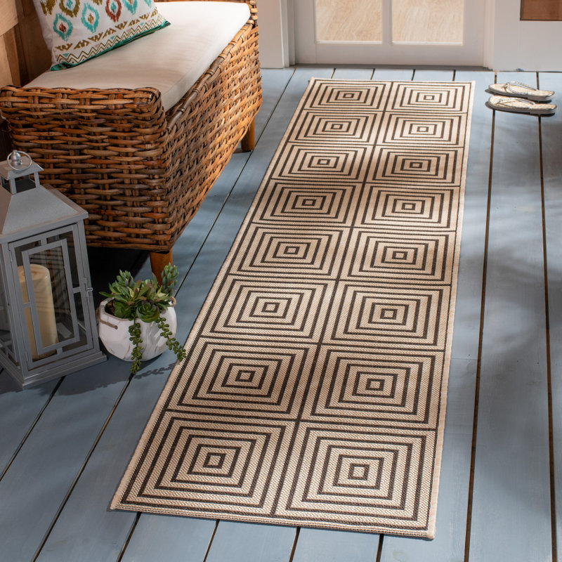 Gaitani Performance Geometric Indoor/Outdoor Area Rug, Runner 2'2" x 8'