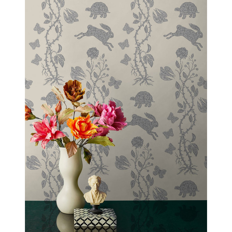 Fable Wallpaper | Clover / Traditional / Roll - 27" x 30', Dusk