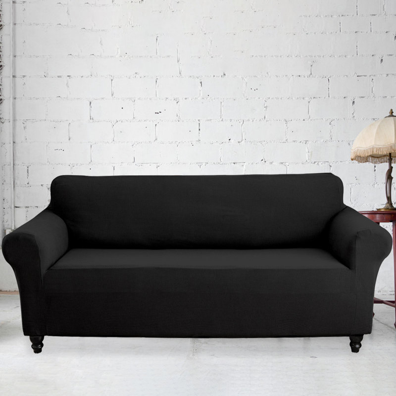 Housse de canapé 100% imperméable, housse de canapé antidérapante, housse de canapé extensible et étanche, Noir
