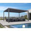 16 pi L 10 pi. D Pergola à persiennes en aluminium, pergola d'extérieur en aluminium avec toit à persiennes réglables pour terrasse de patio