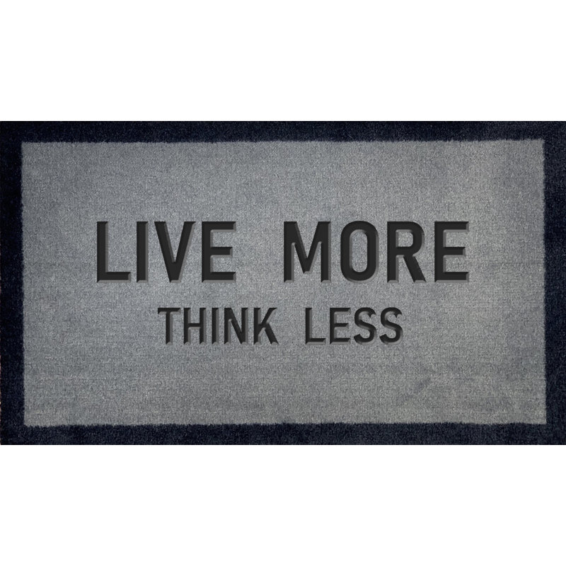Sistrunk Live More Think Less Doormat