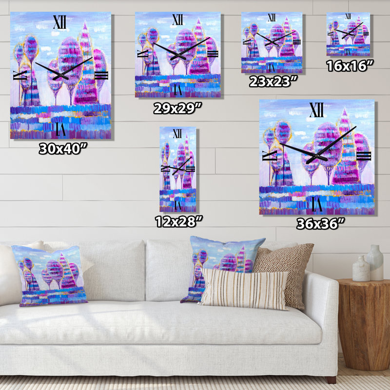 Horloge murale PurpleTree Impression I, Grand