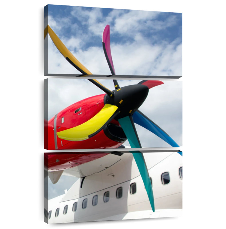 Hélice d'avion Mehar multicolore, H 32 po x l 20 po