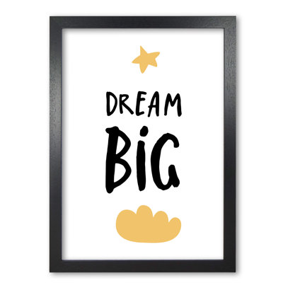 Dream Big Yellow Cloud - Print