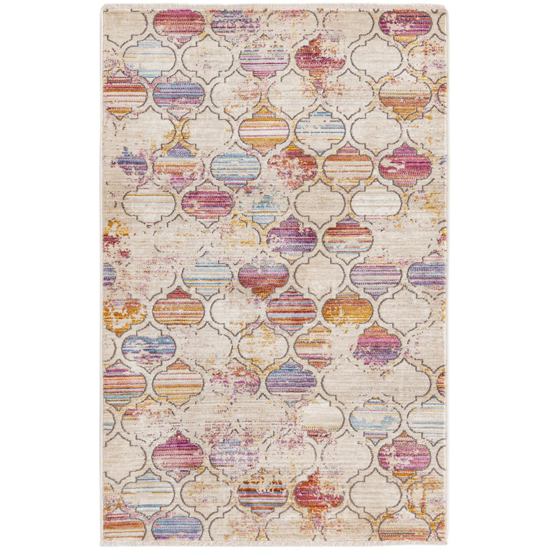 Orianthi Geometric Indoor Rug, Rectangle 3'3" x 5'