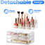 Boîte de rangement transparente pour maquillage, soin de la peau, accessoires et présentoir à bijoux