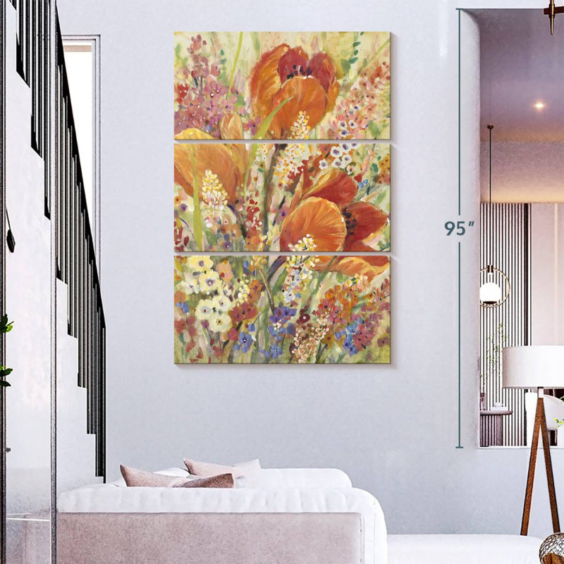 Floraison printanière I, H 38 po x l 24 po