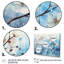 "Blue Blossom On Winter Scenery II", reproduction d'art sur toile-221537060-221537117