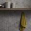 New Rock Fumo Gray 3" Hex Matte Porcelain Mosiac-1837446722