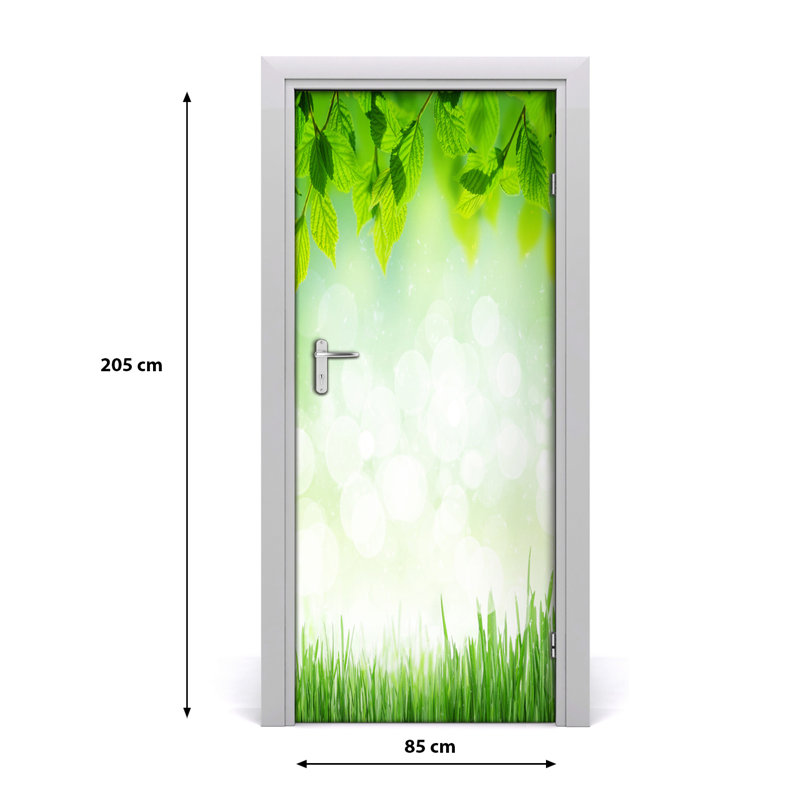 Leaves And Grass Wandtattoo Door Decal