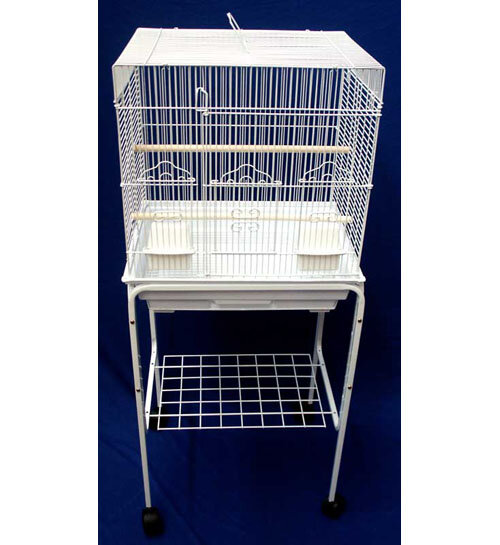 Tucker Murphy Pet™ Preciado 58'' Steel Flat Top Floor Bird Cage with Wheels