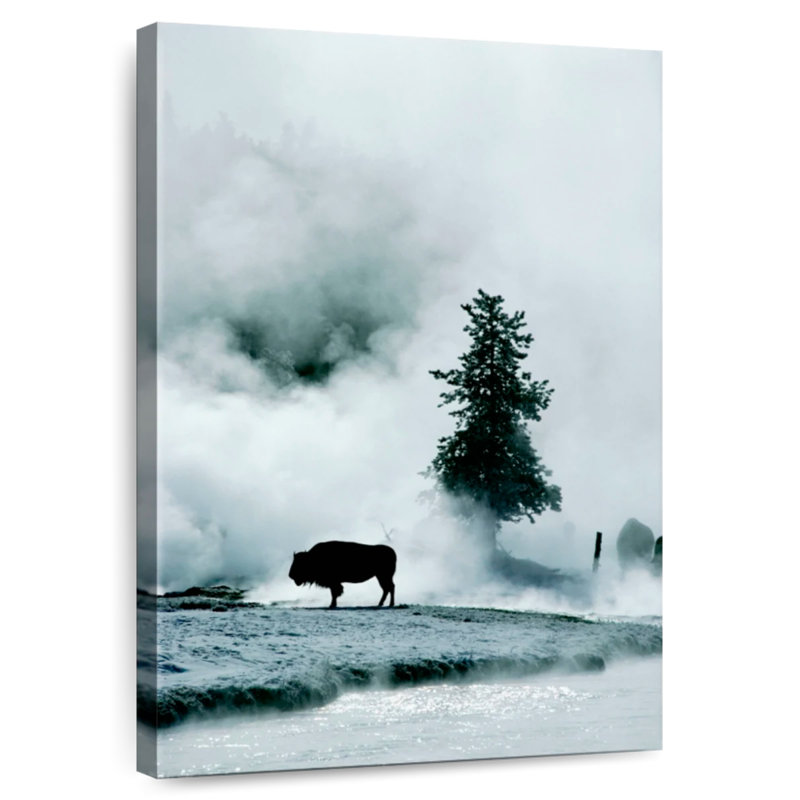 Brampt Buffalo Mist Silhouette, 36" H x 24" W