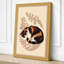 Sleeping Cat in Sage Boho - Wrapped Canvas-1053195851-1053195852