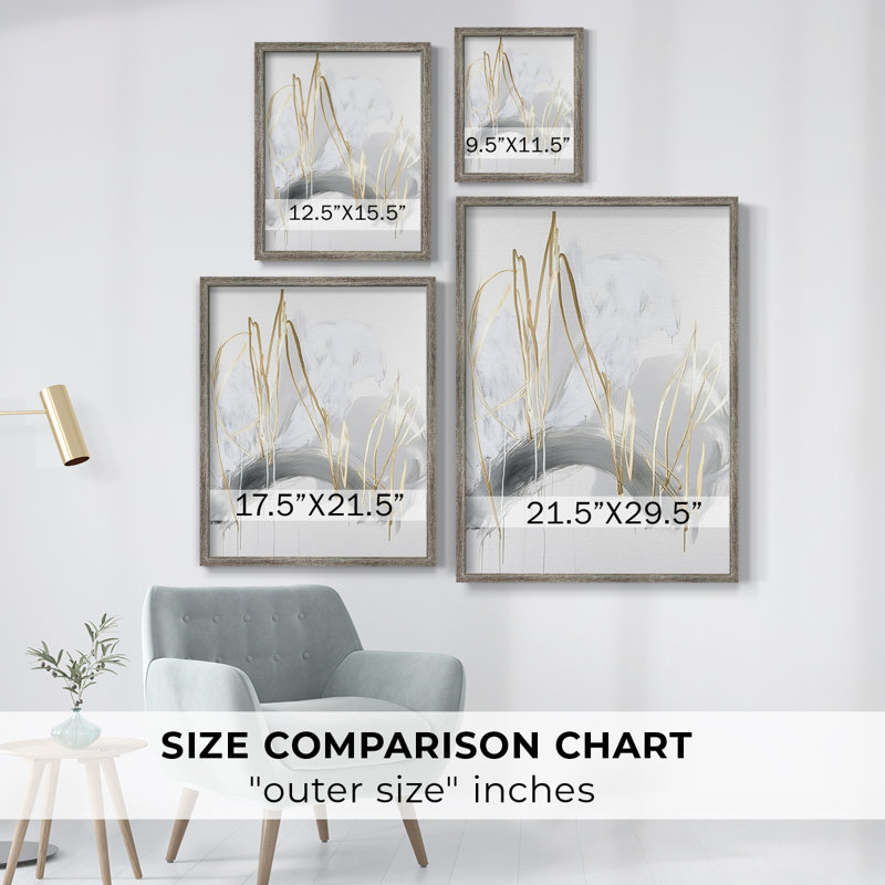 ABSTRACT Series DCC XXVI, reproduction encadrée - bois massif, H 30 po x l 24 po