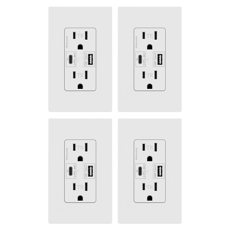 Prise simple inviolable standard de 15 ampères, 4