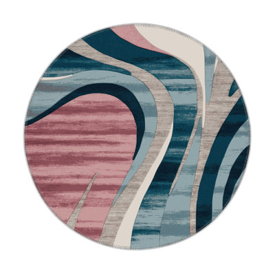 Watercolor Gray Indoor and Outdoor Area Rug