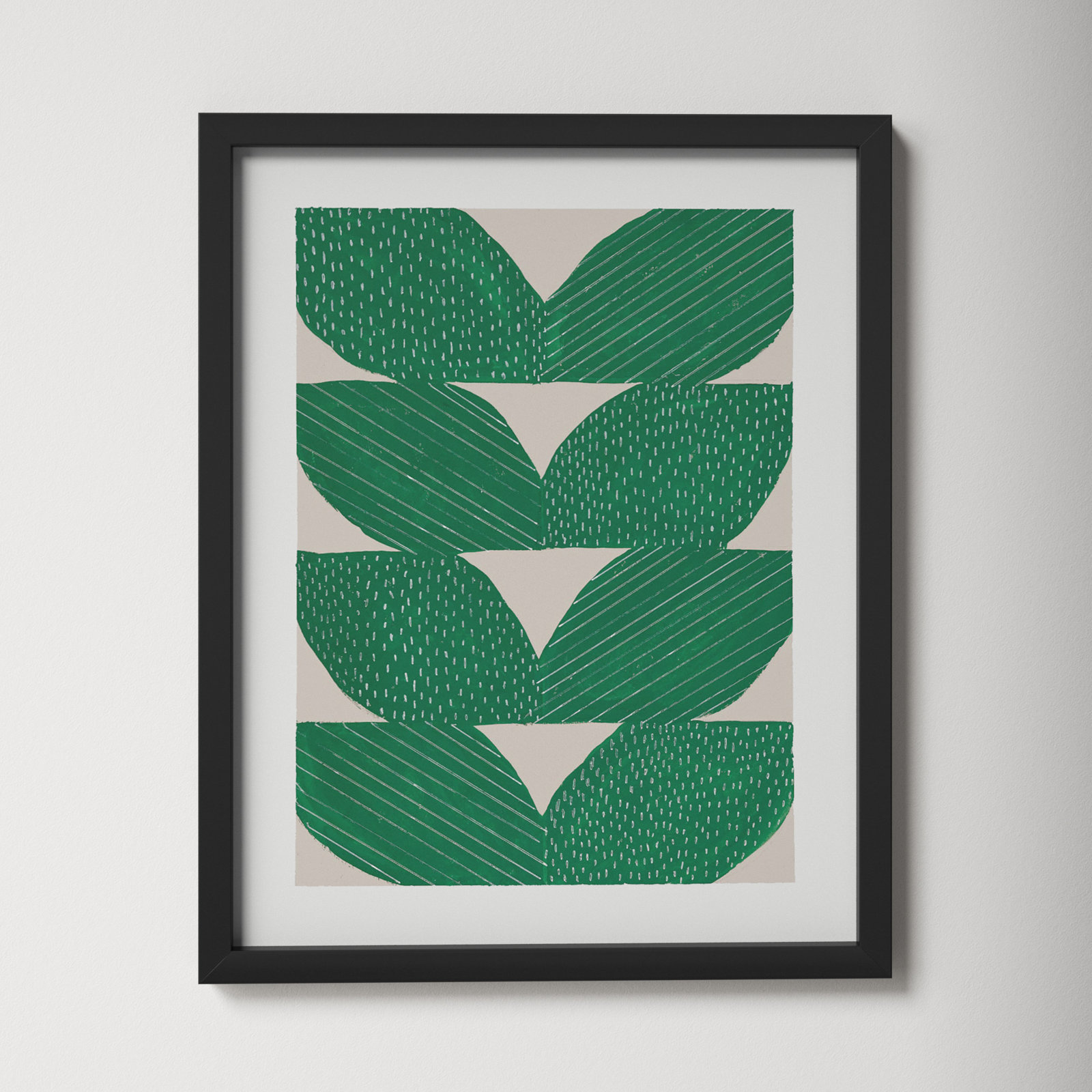 Chevron by Andrea Stokes, Black, 25" H x 20" W x 1.25" D