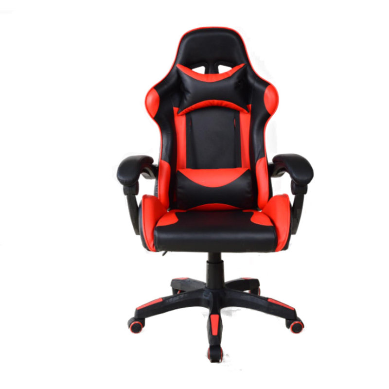 Inbox Zero Reclining Swiveling PC & Racing Game Chair, Black/Red