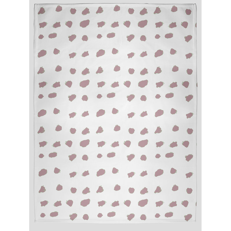 Jeté de printemps 50 po x 60 po Dot Of Spots, L 50 po x L 60 po, Mauve romantique